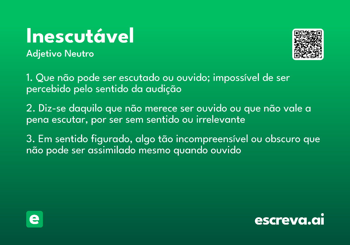 inescutável