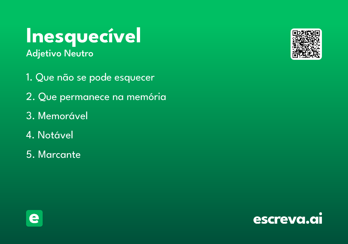 inesquecível
