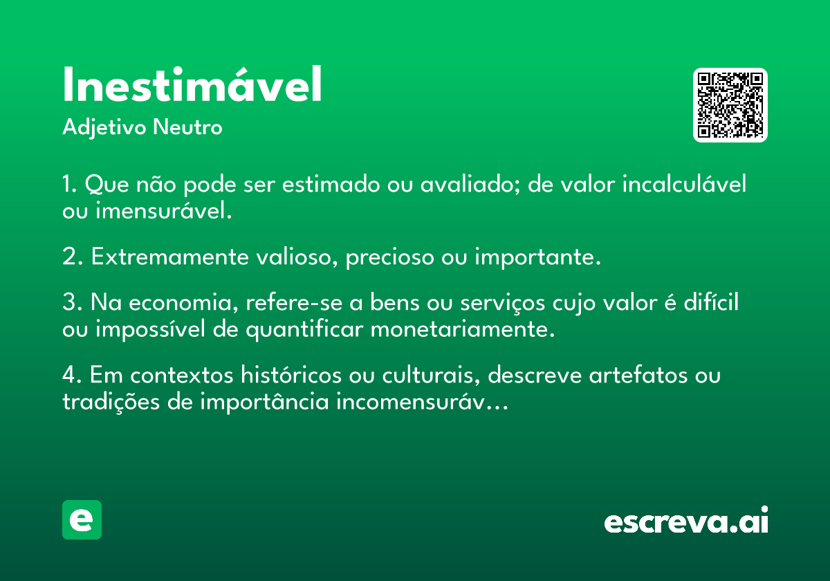 inestimável