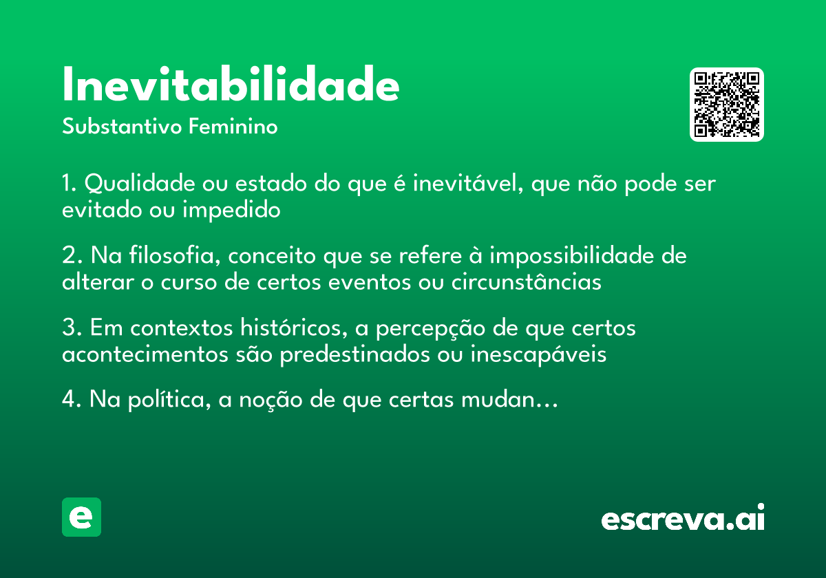 inevitabilidade