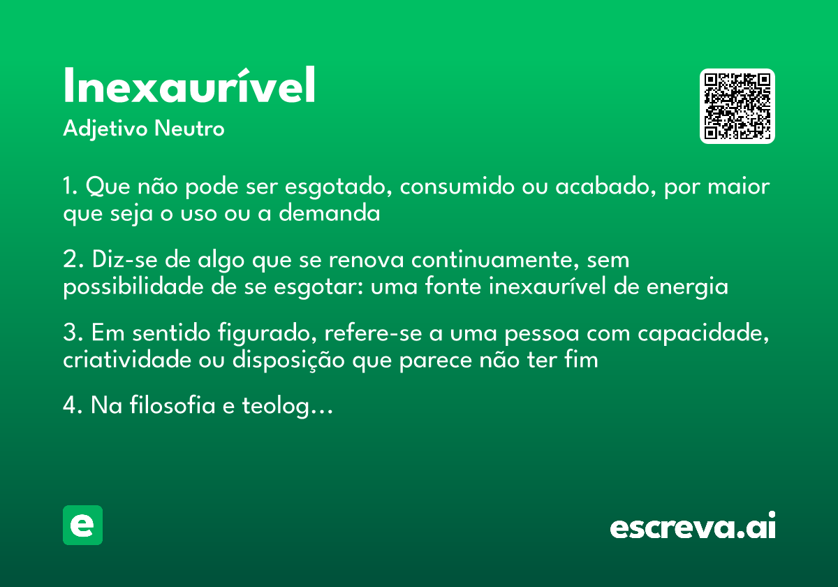 inexaurível