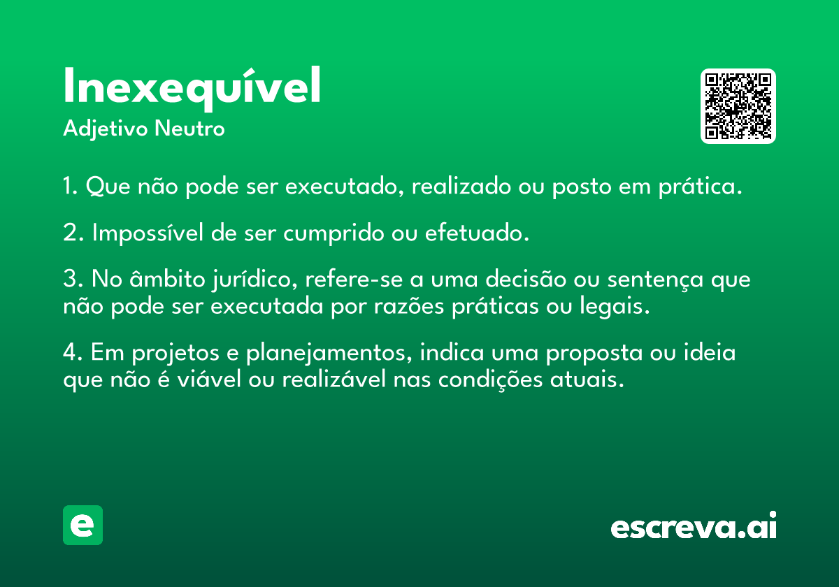 inexequível