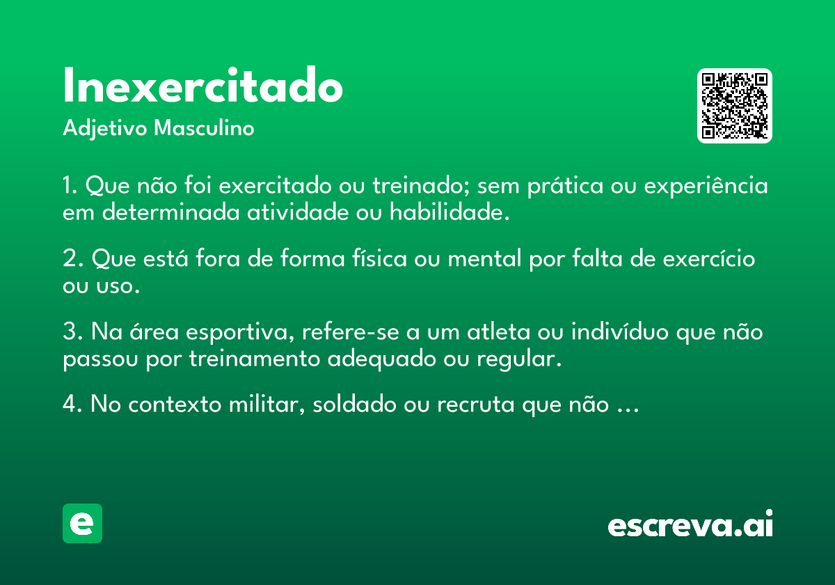 inexercitado