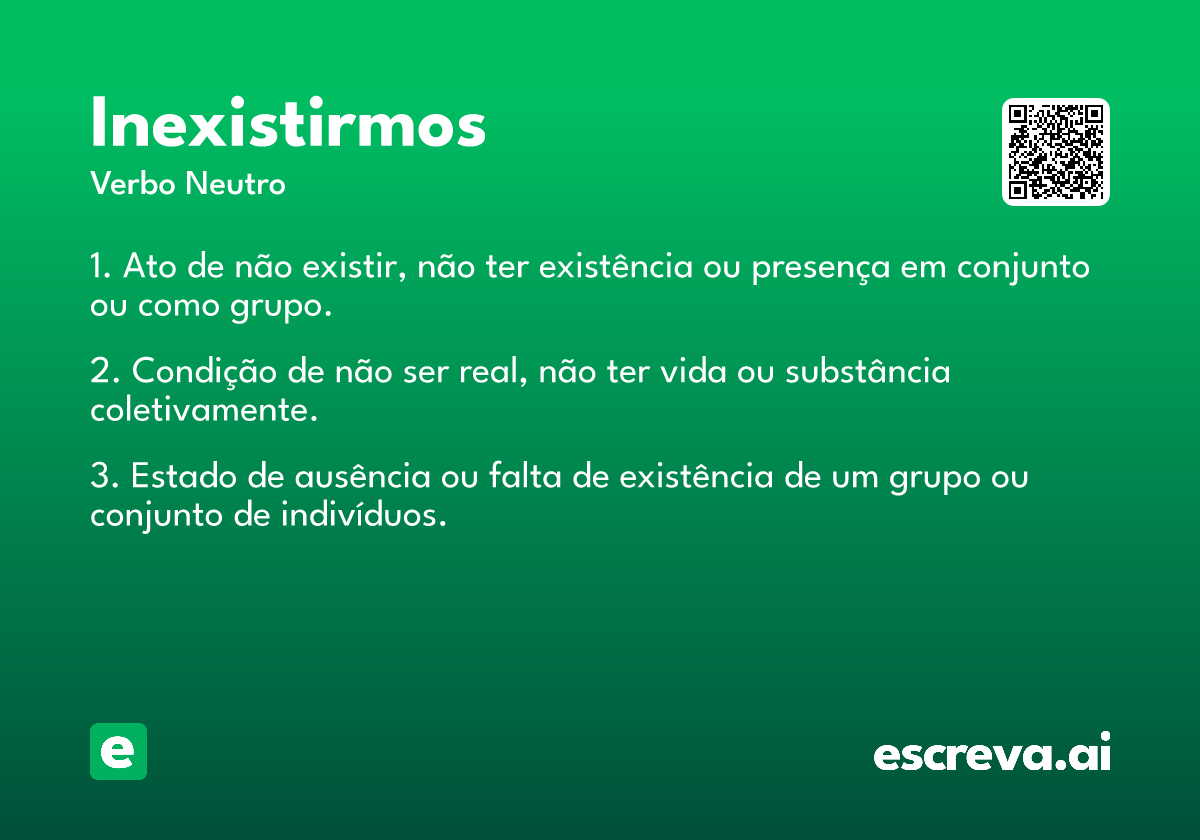 inexistirmos