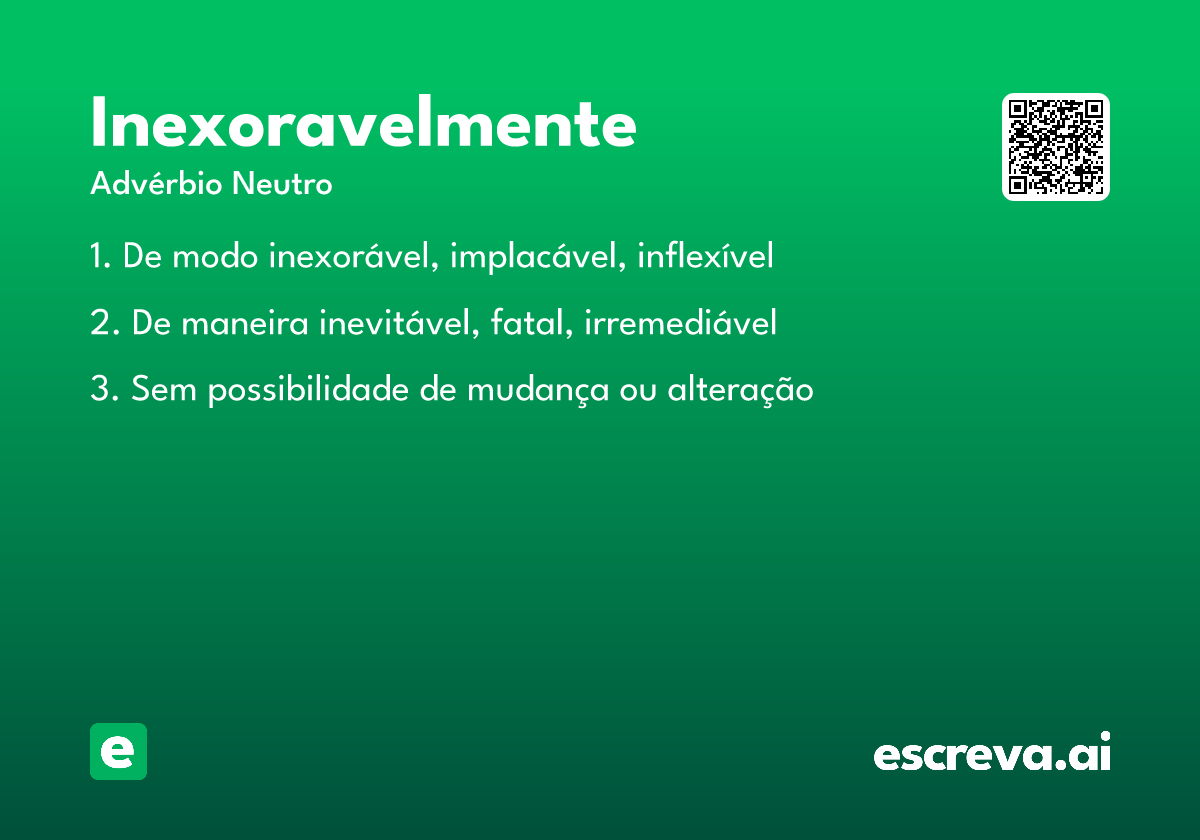 inexoravelmente