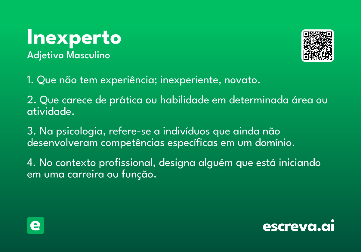 inexperto
