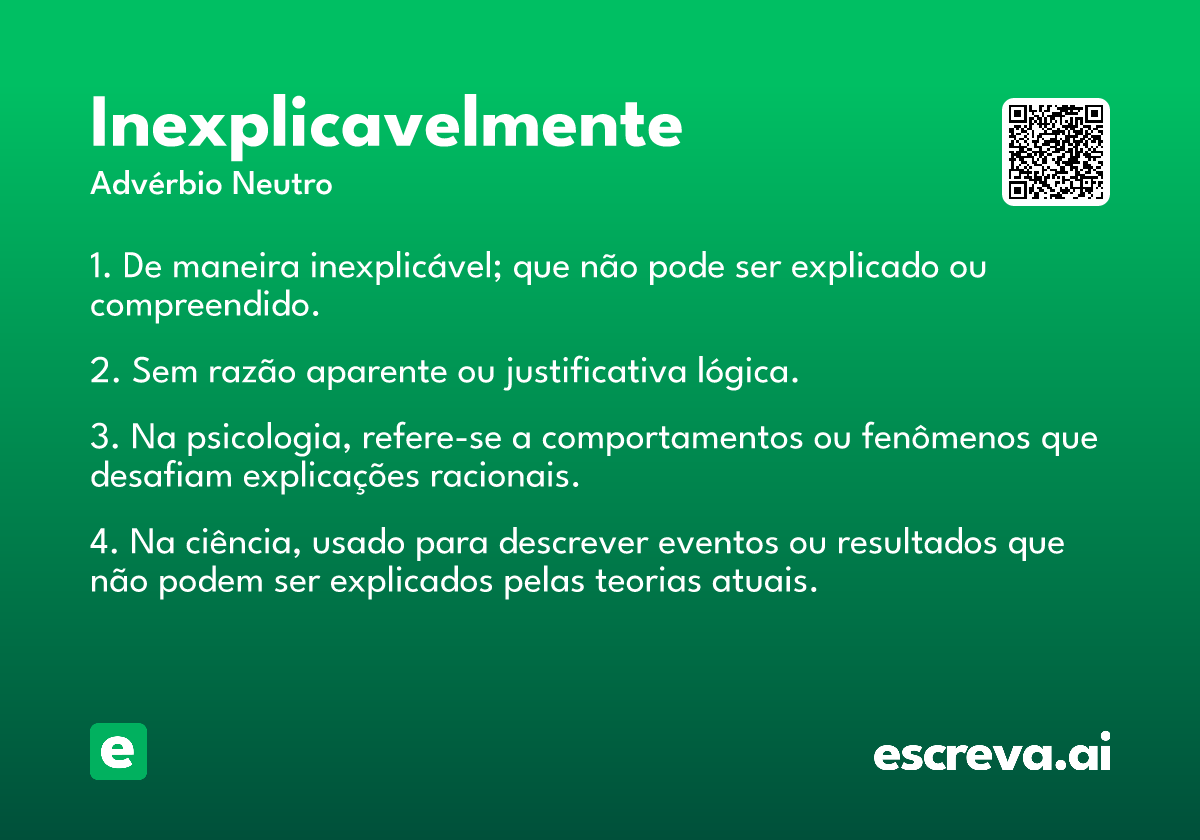inexplicavelmente
