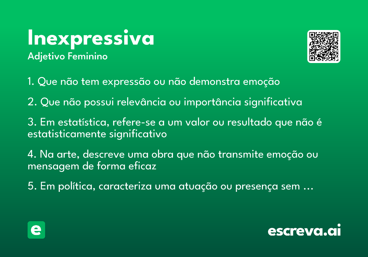 inexpressiva