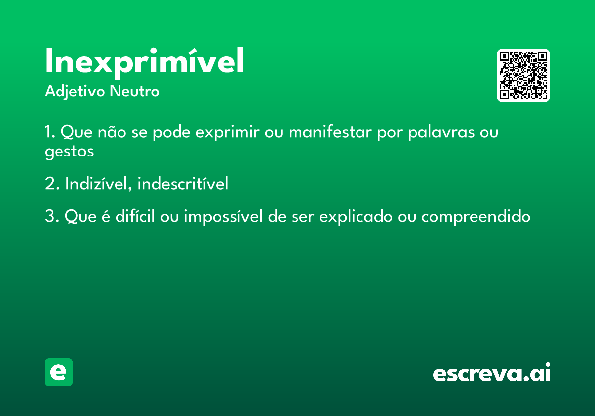 inexprimível