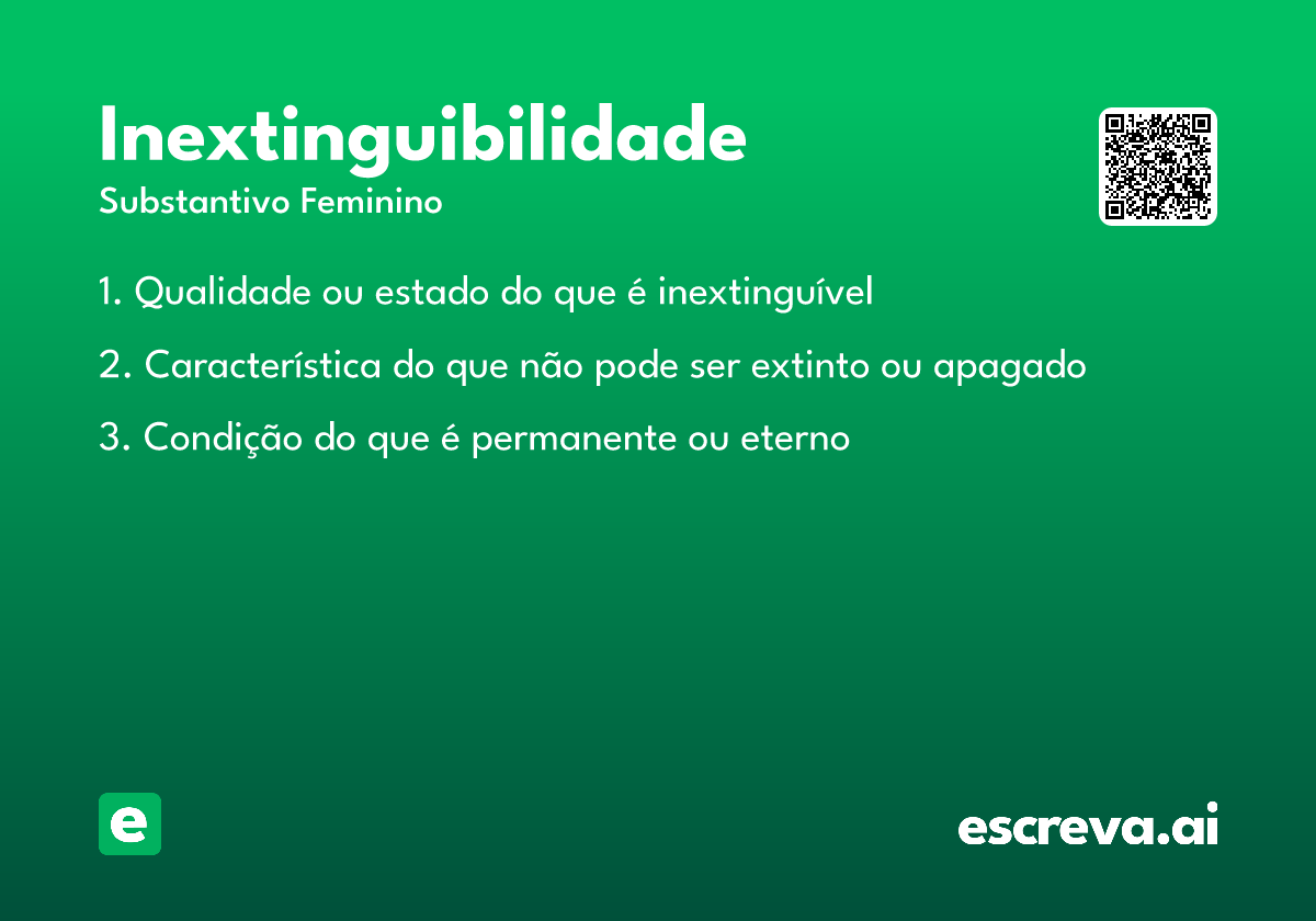 inextinguibilidade