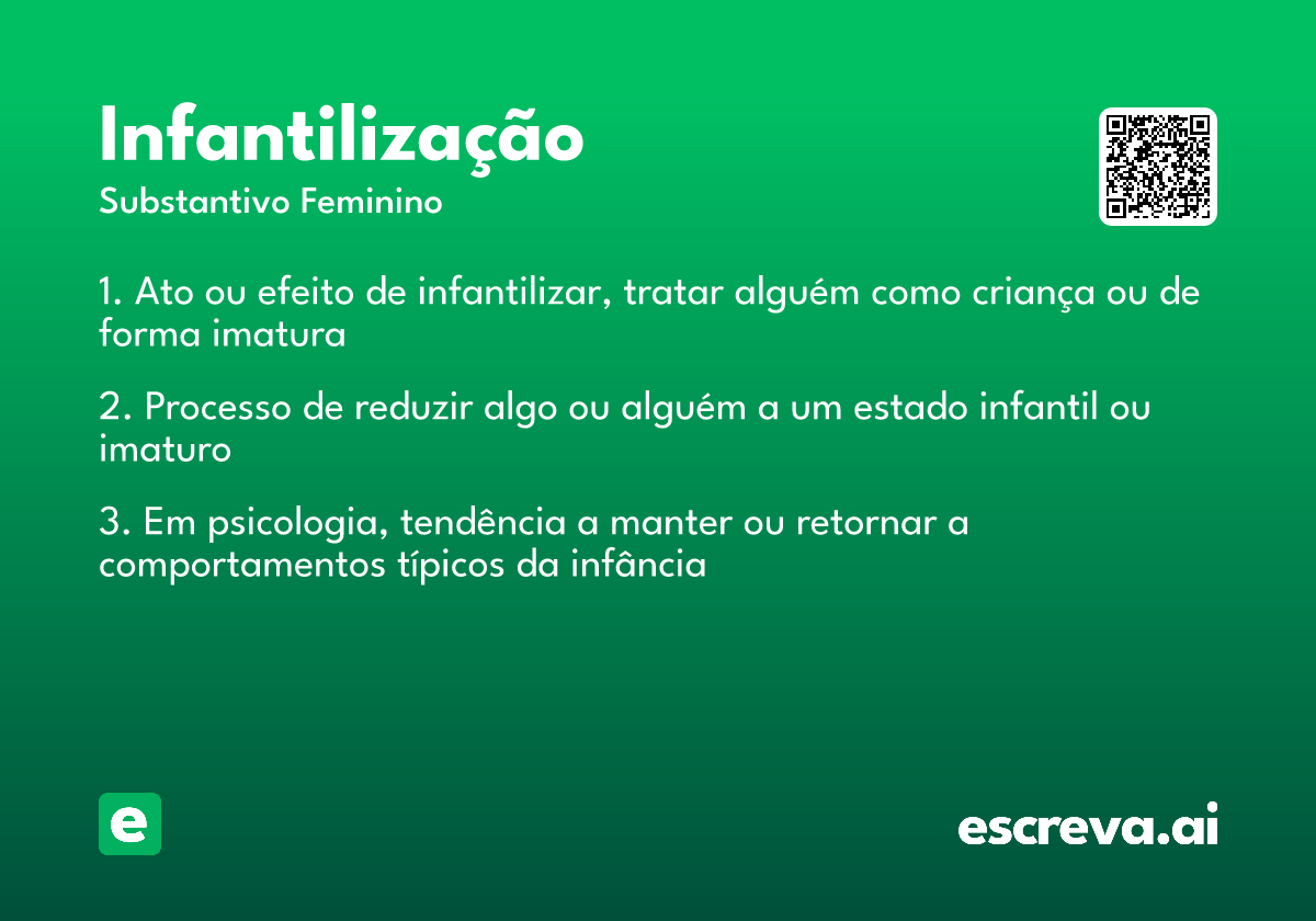 infantilização