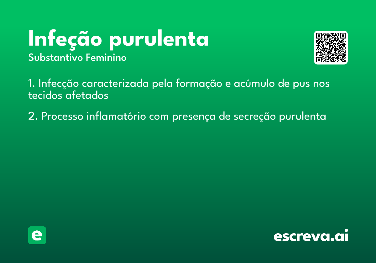infeção purulenta