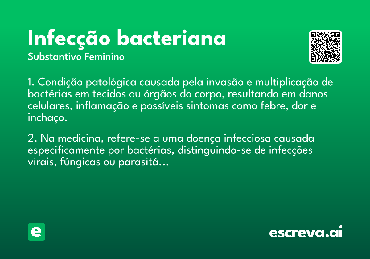 infecção bacteriana