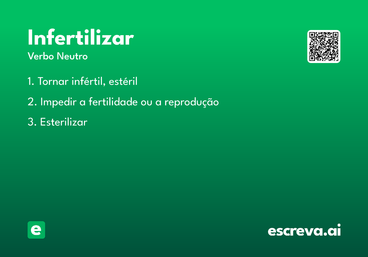 infertilizar