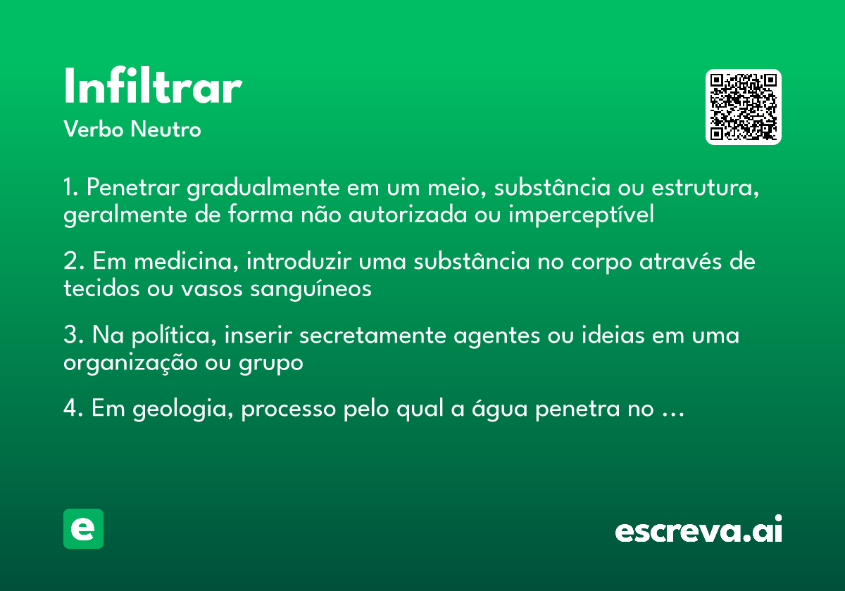 infiltrar