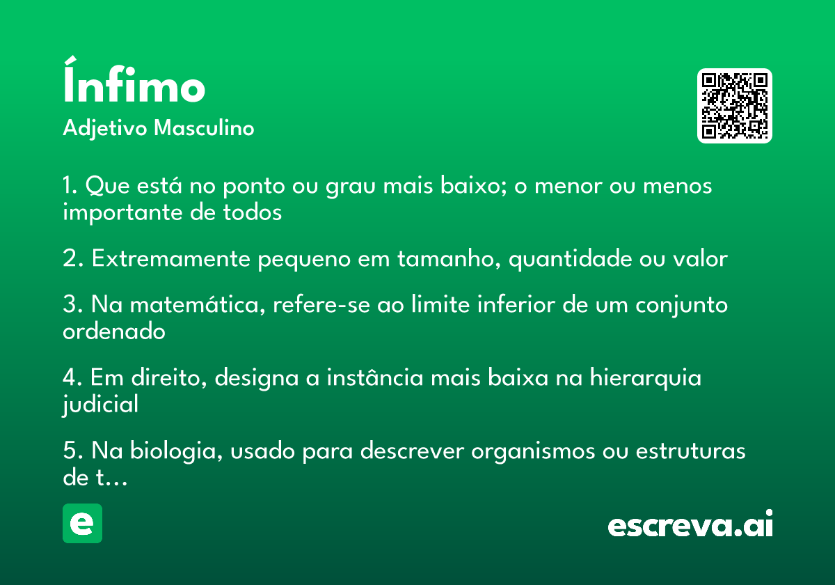 ínfimo