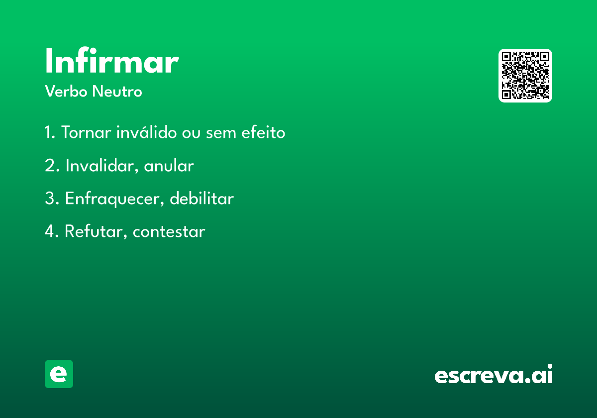 infirmar