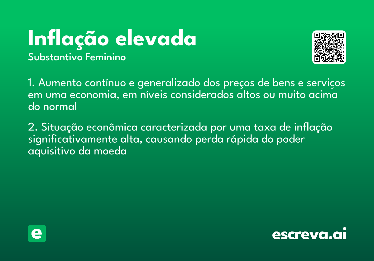 inflação elevada