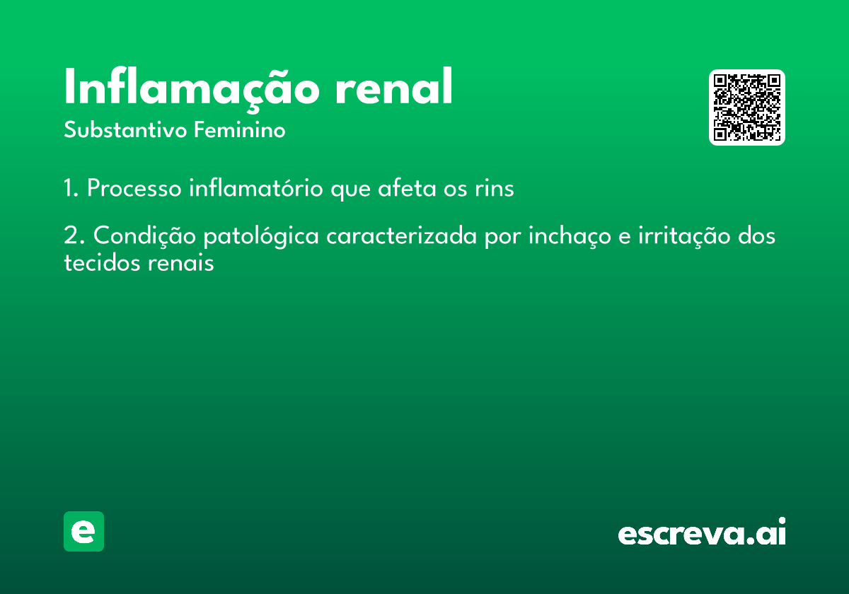 inflamação renal