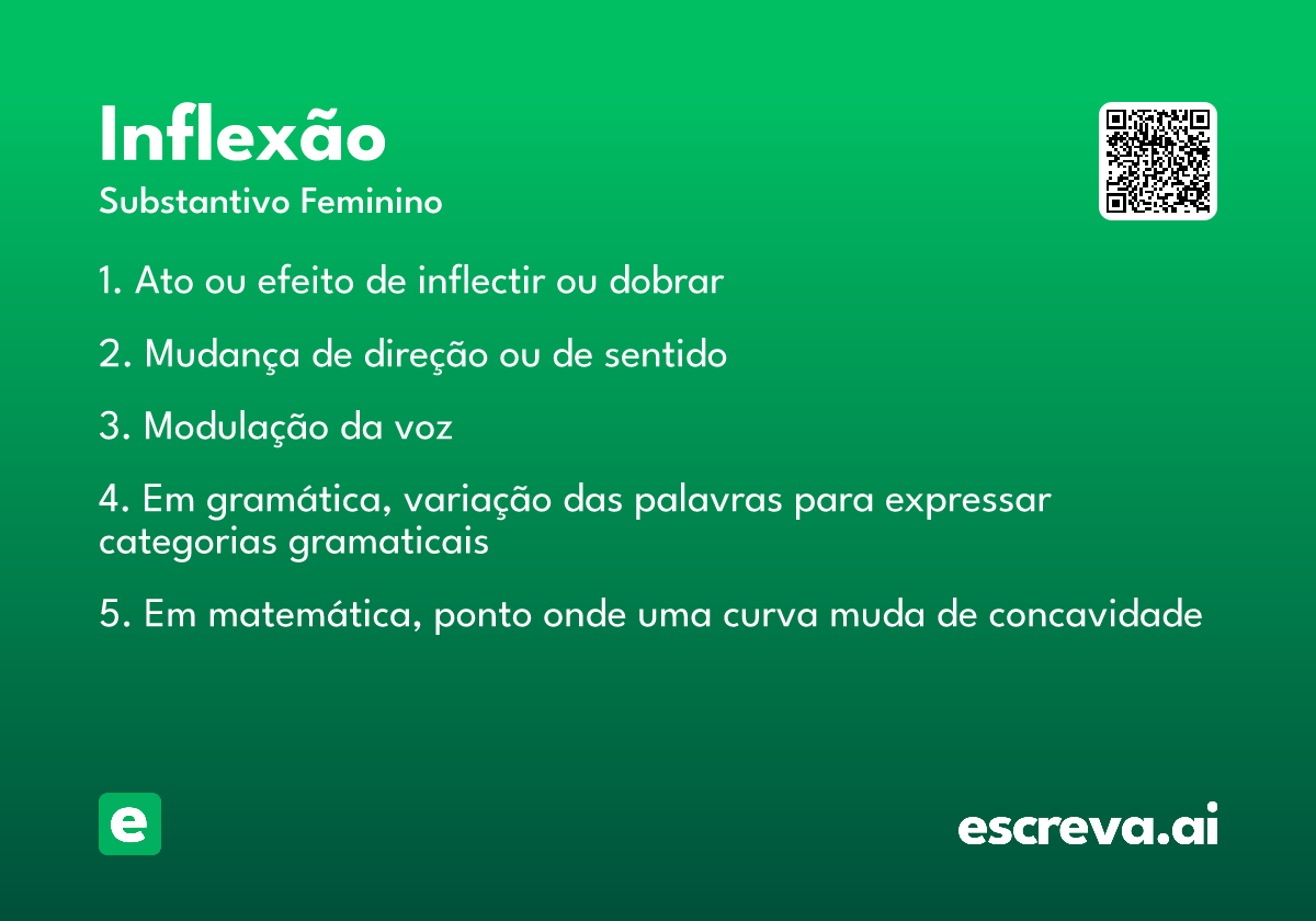 inflexão