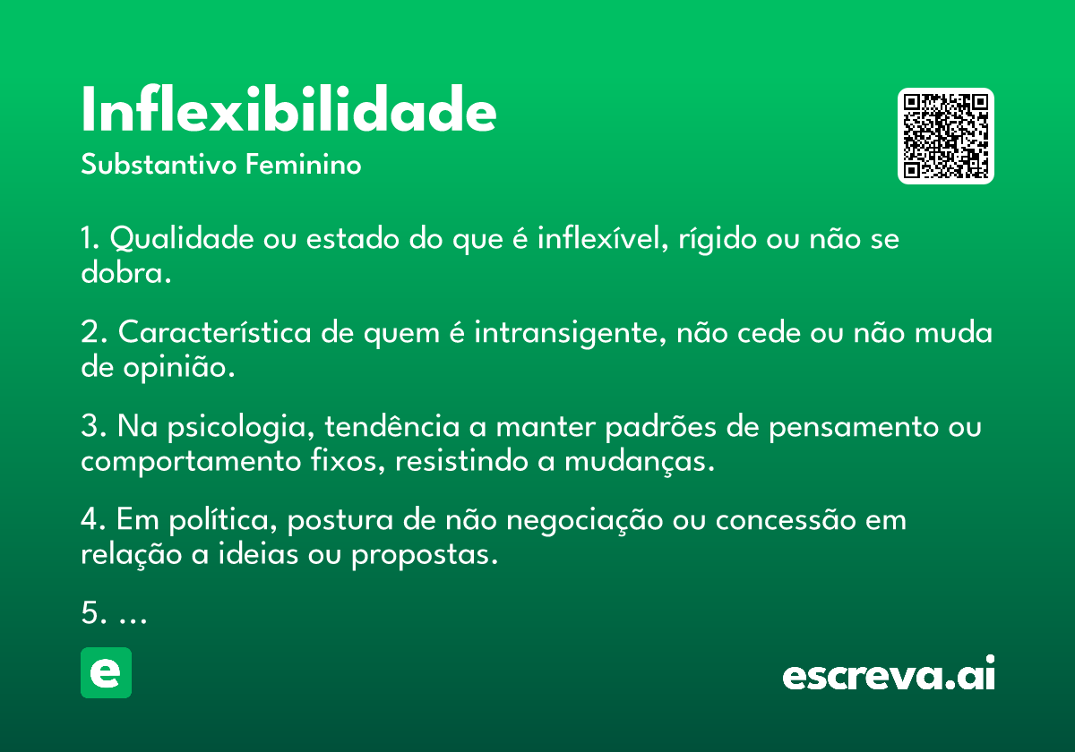 inflexibilidade