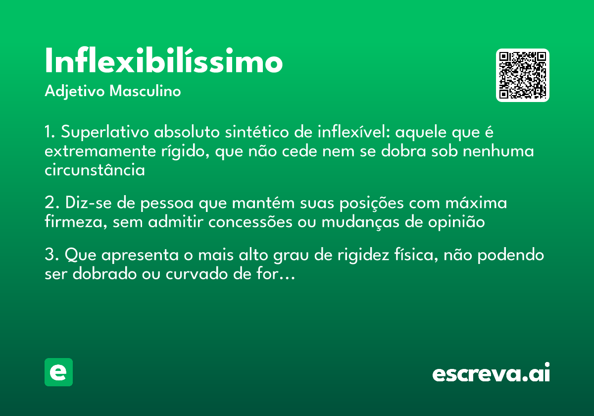 inflexibilíssimo