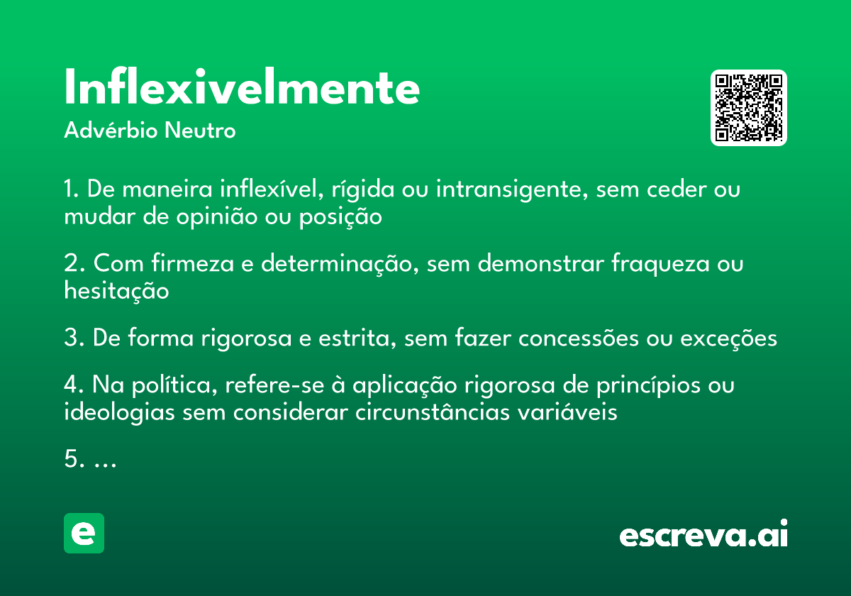 inflexivelmente
