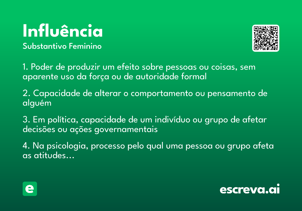 influência