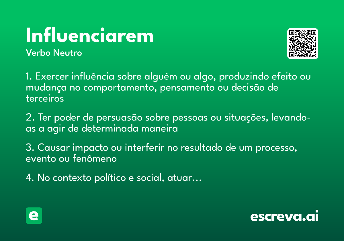 influenciarem