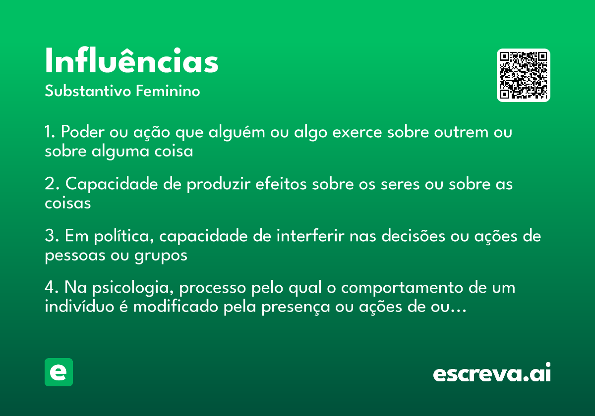 influências