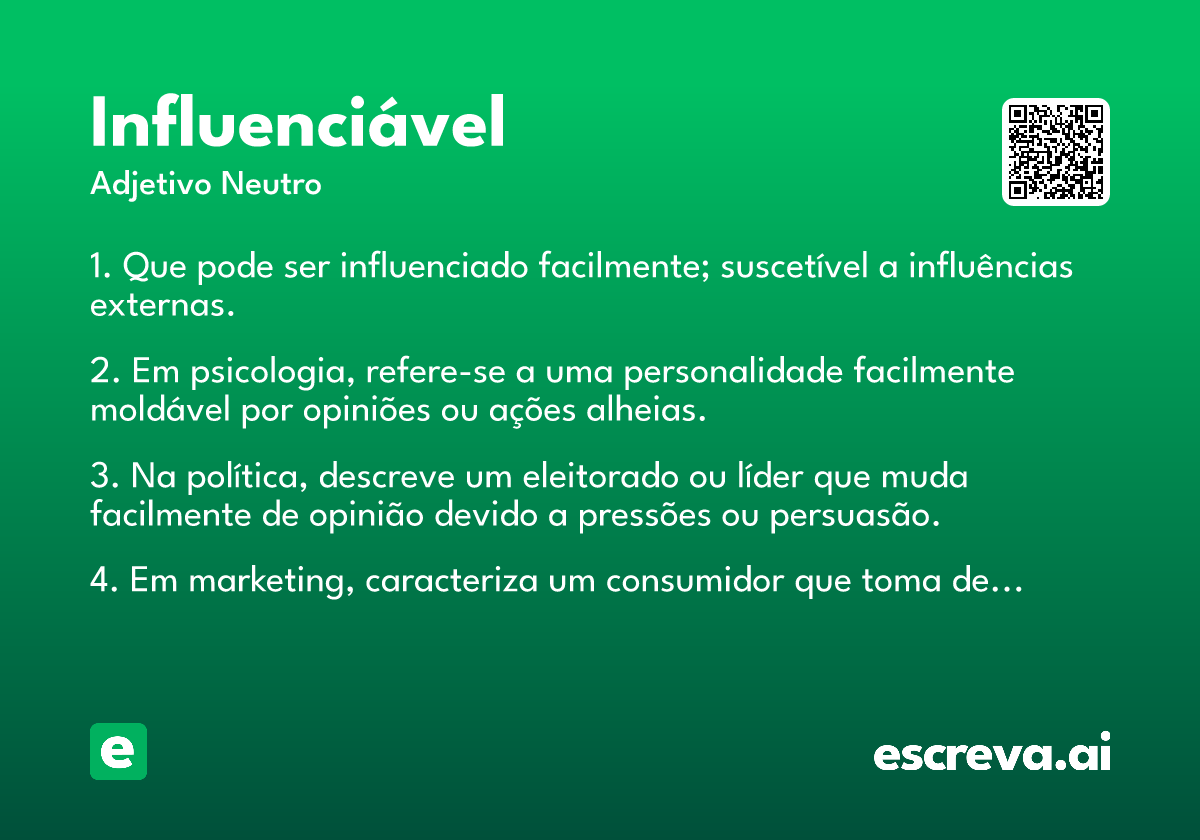 influenciável