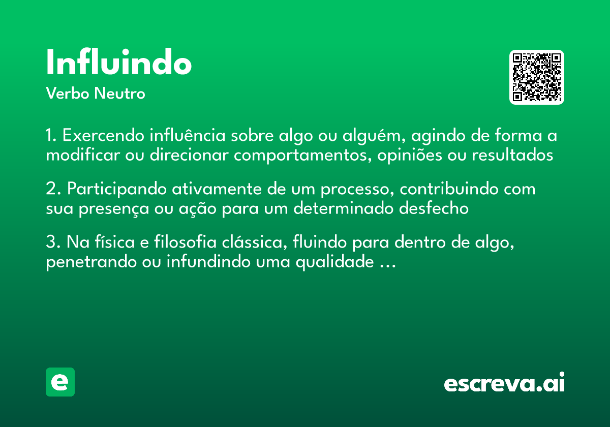 influindo