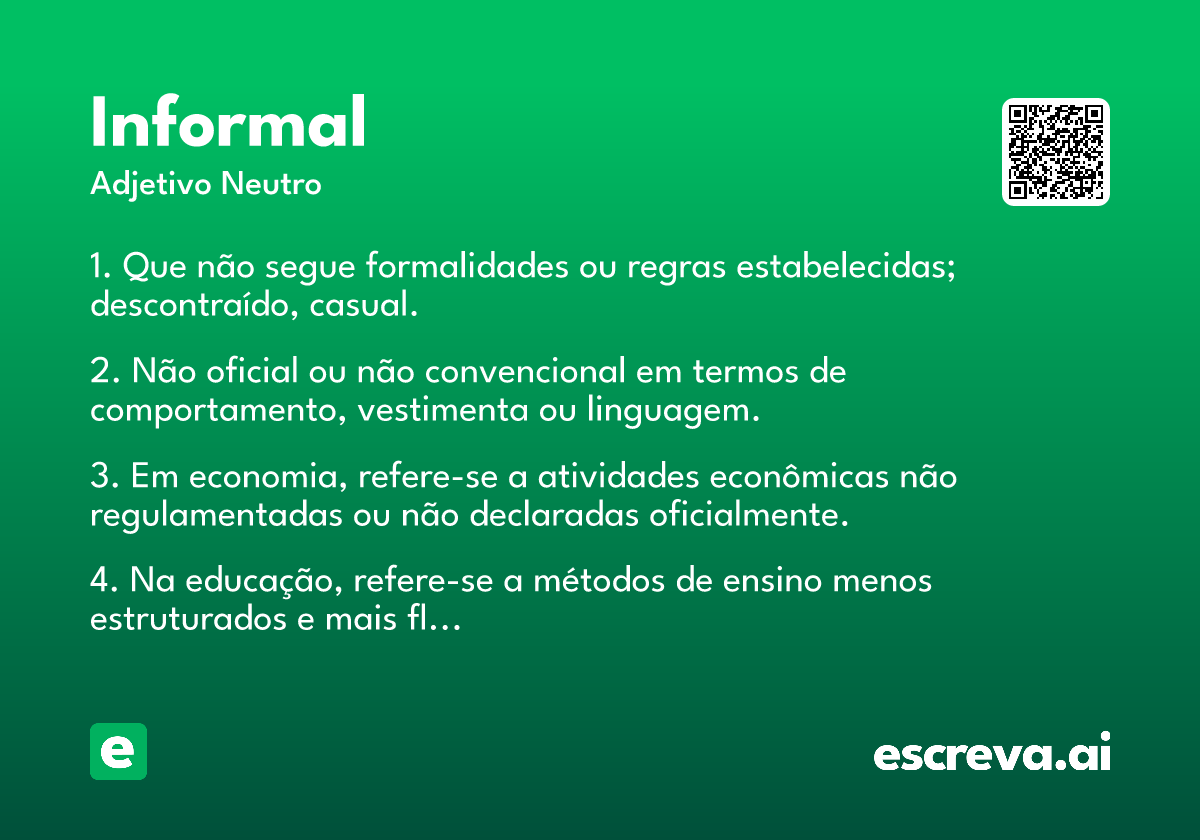 informal