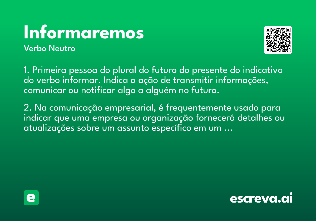 informaremos