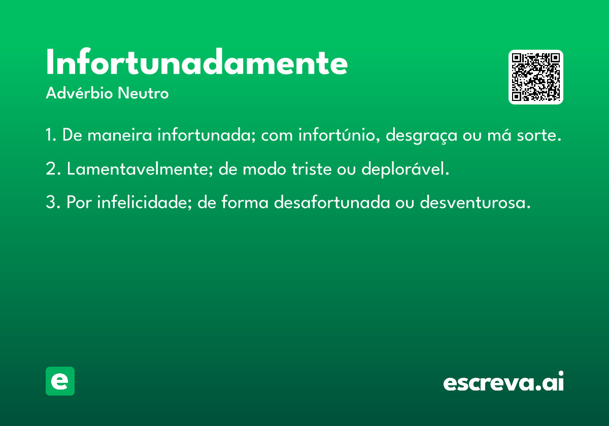 infortunadamente
