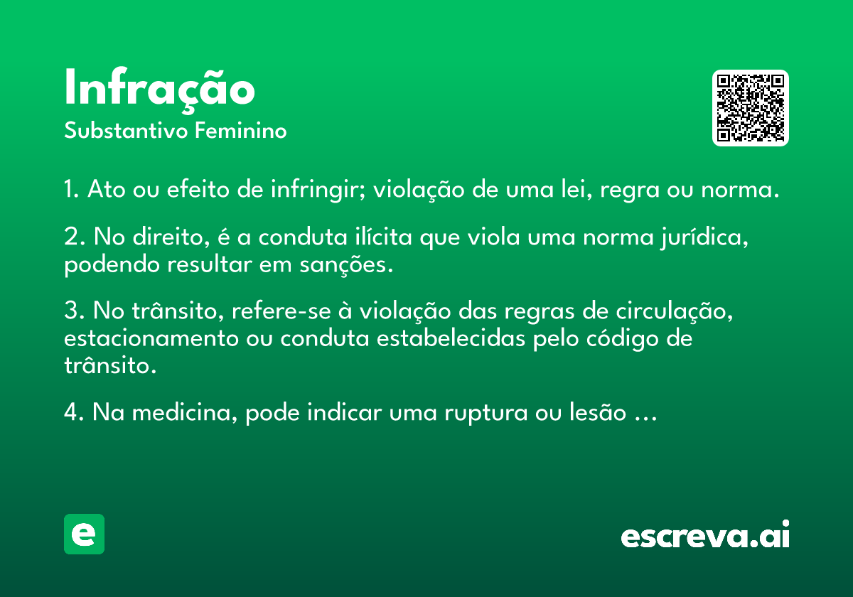 infração