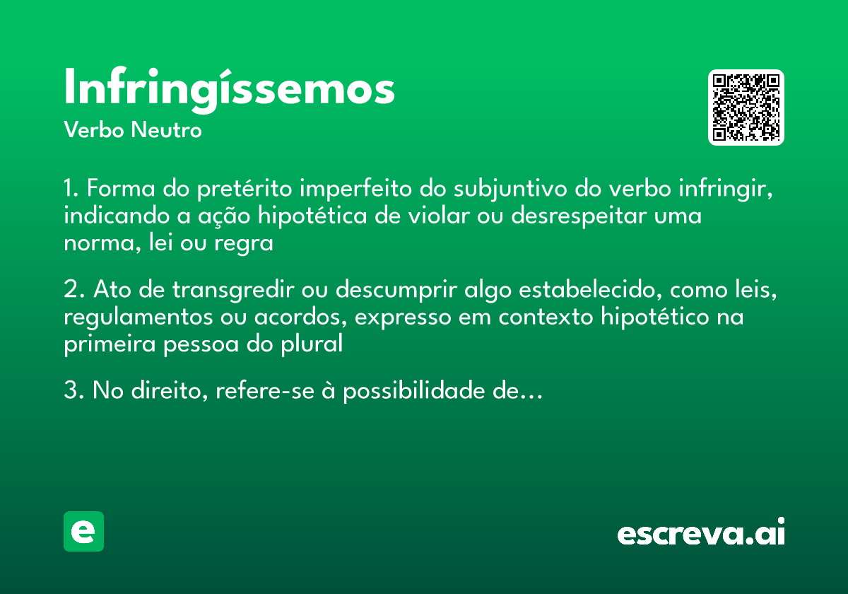 infringíssemos