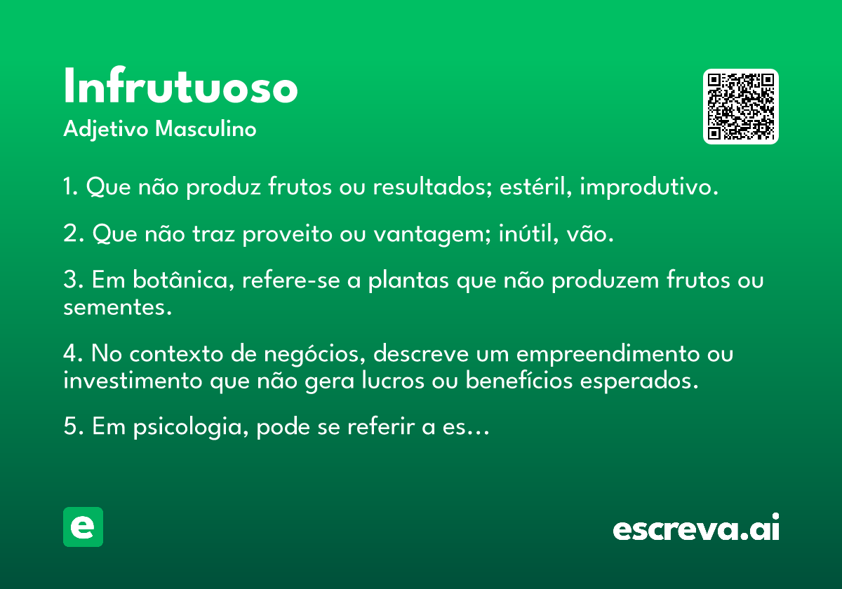 infrutuoso