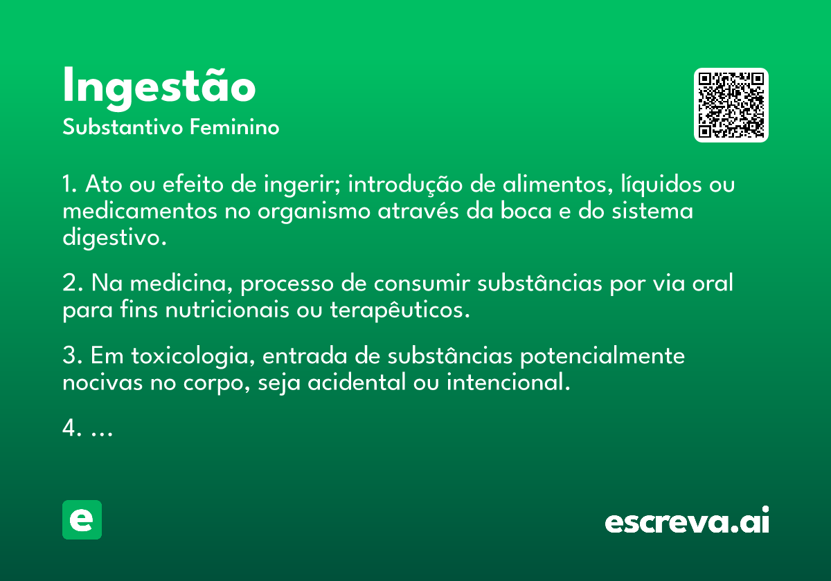 ingestão