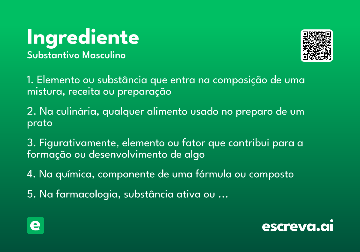 ingrediente