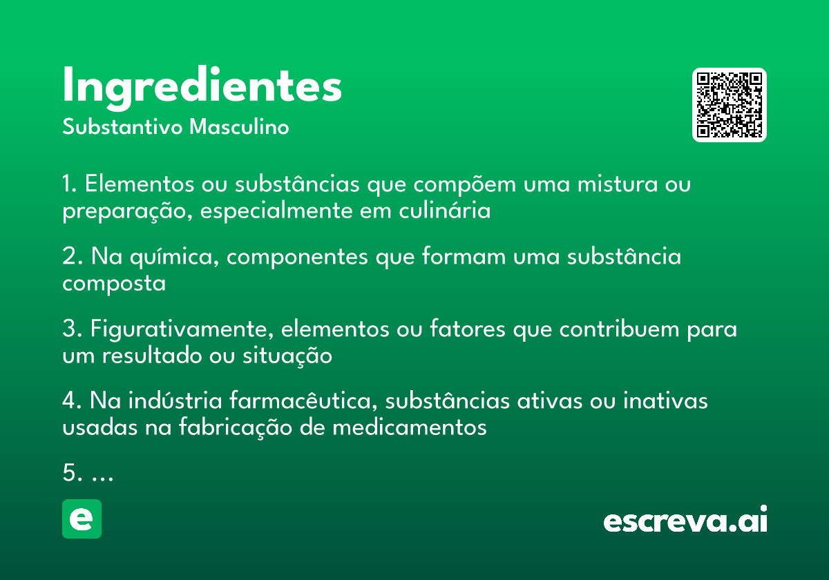 ingredientes