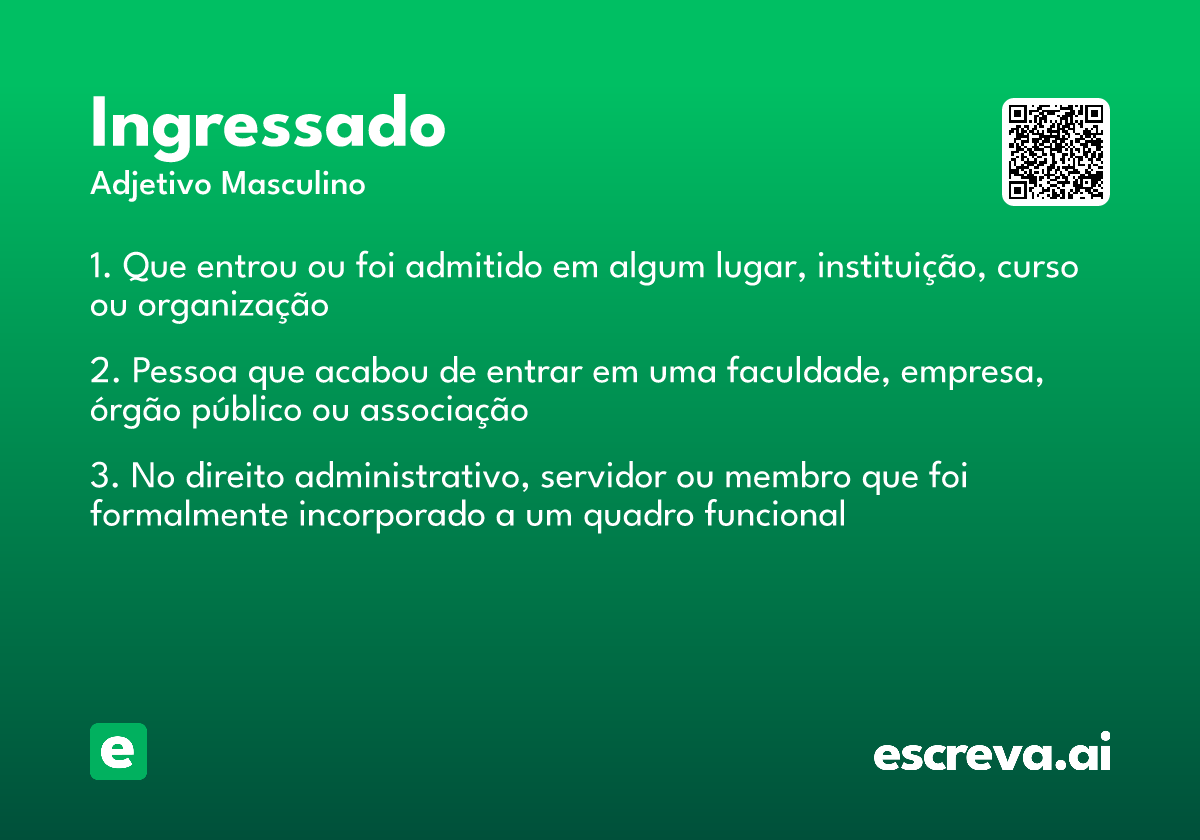 ingressado