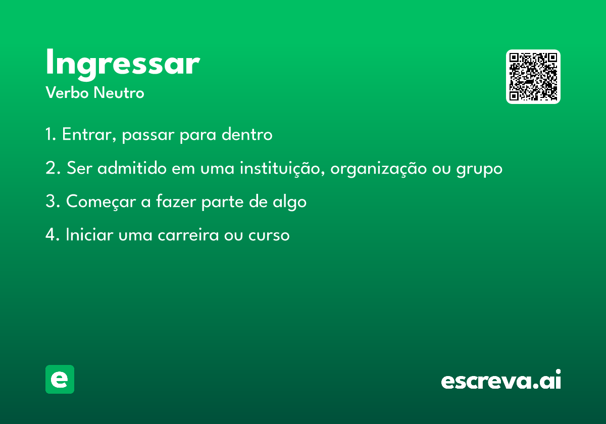 ingressar