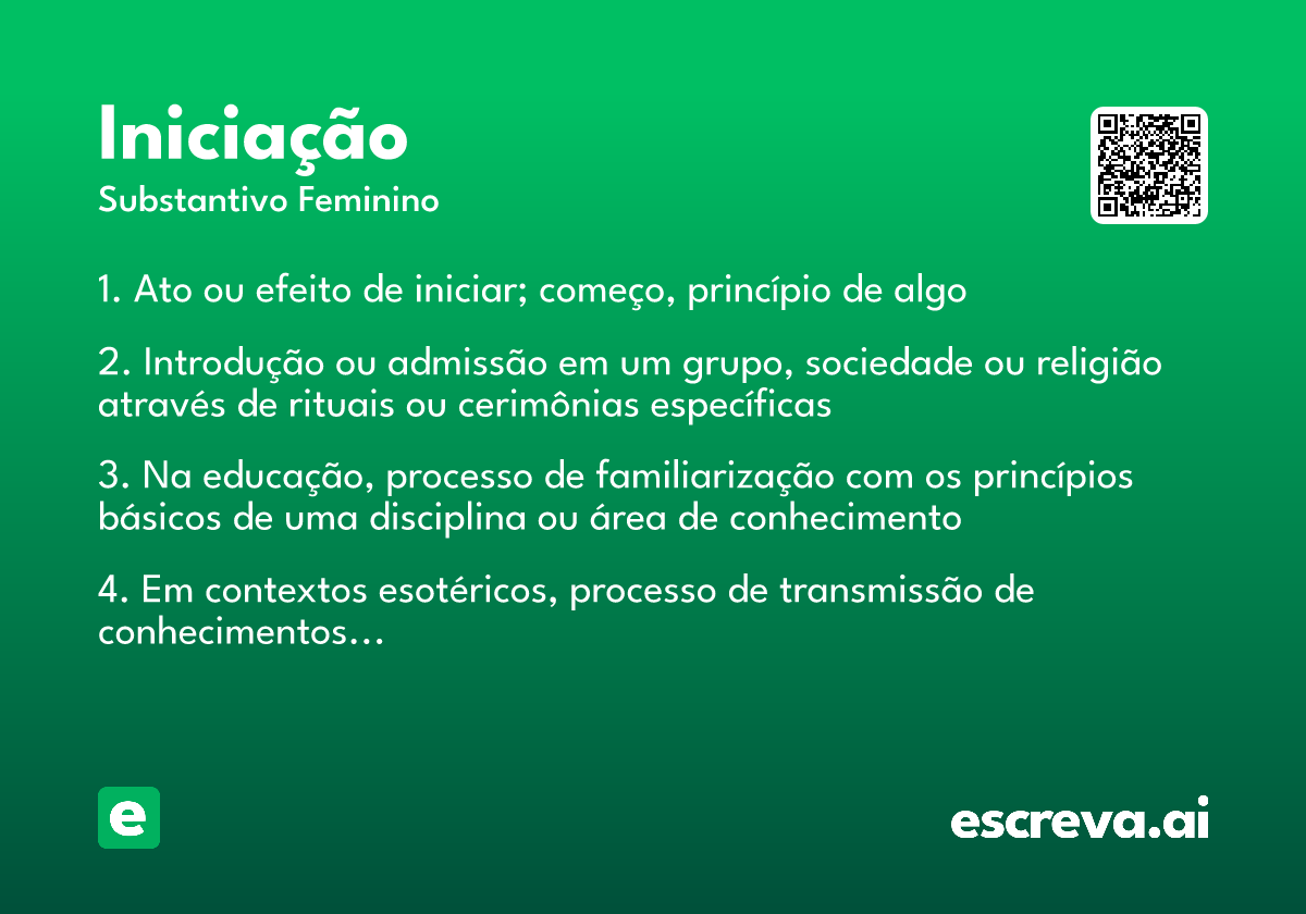 iniciação
