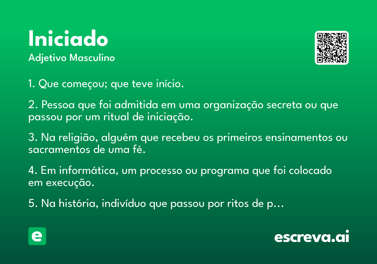 iniciado