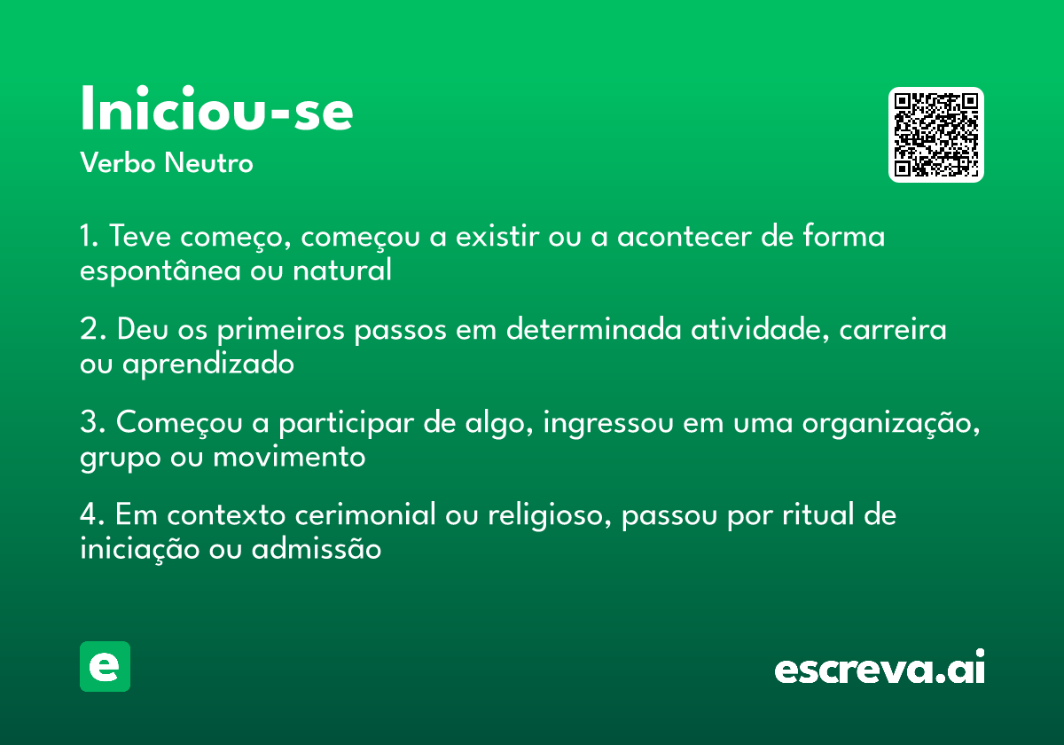 iniciou-se