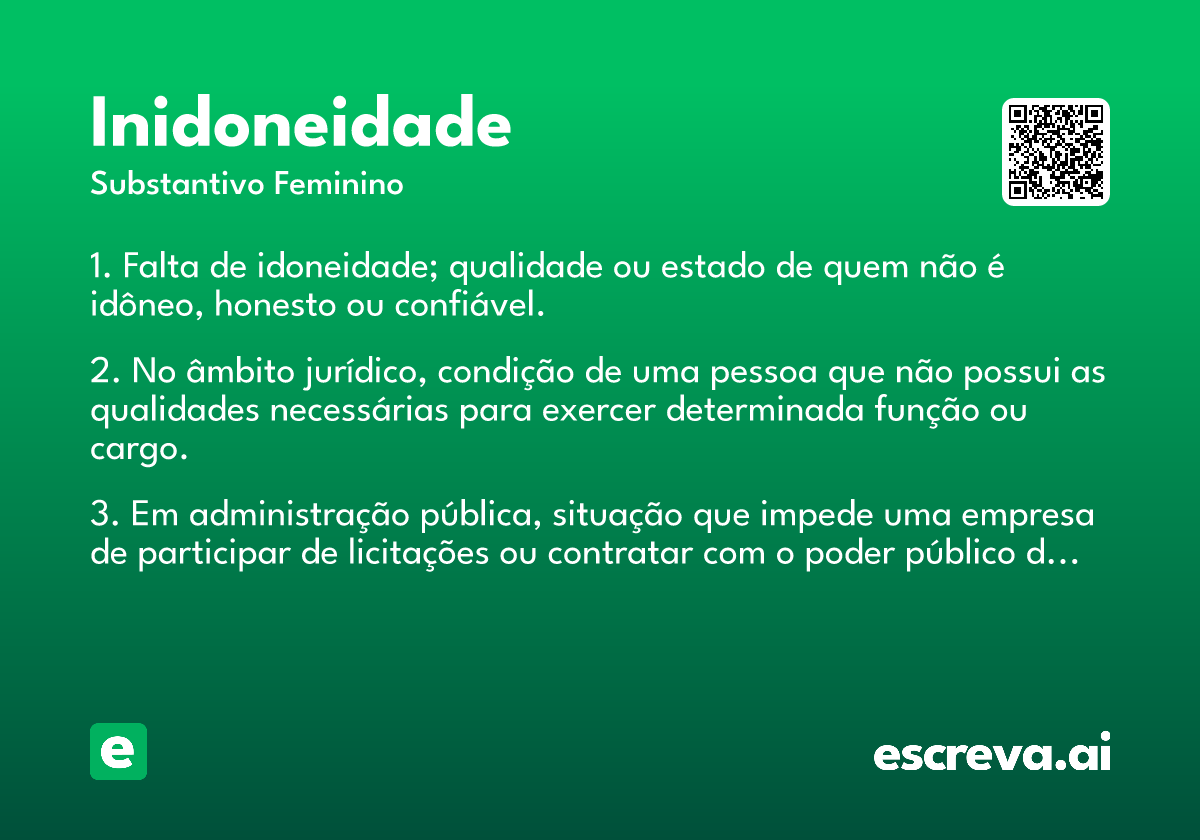 inidoneidade