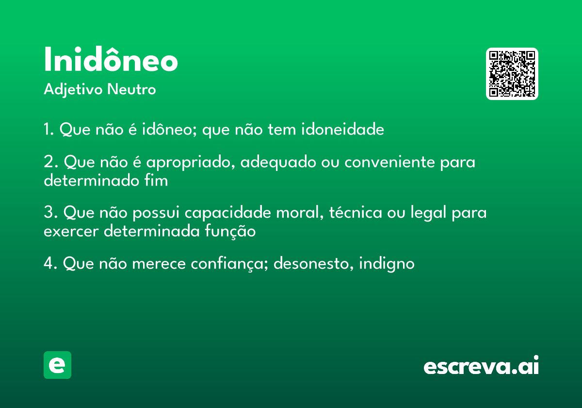 inidôneo