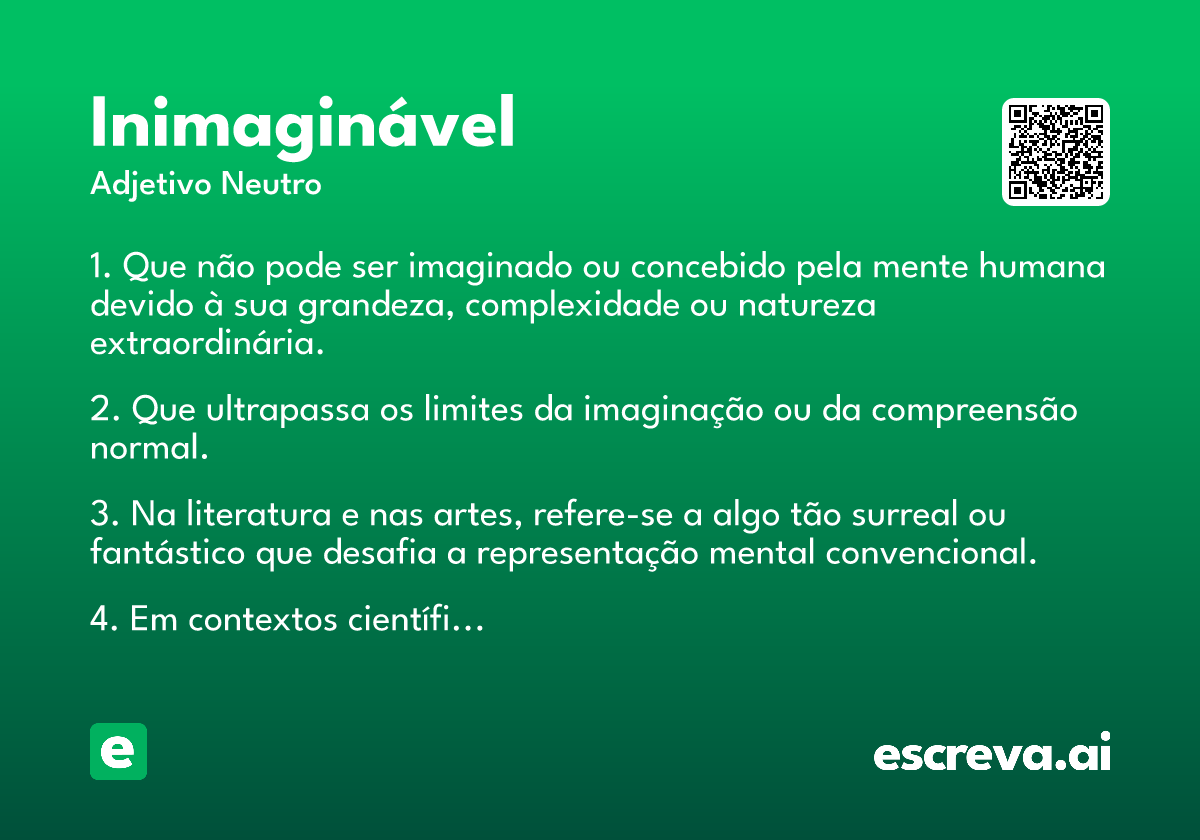 inimaginável