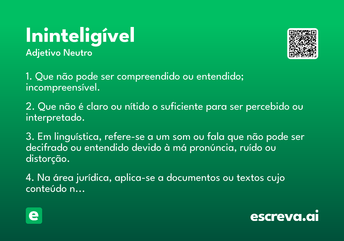 ininteligível